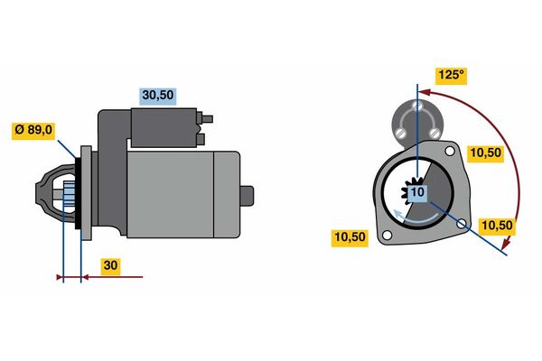 Bosch Starter 0 001 263 002