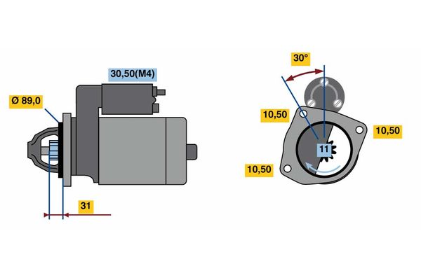 Bosch Starter 0 001 231 119