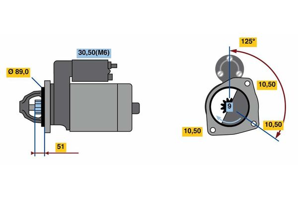 Bosch Starter 0 001 231 133