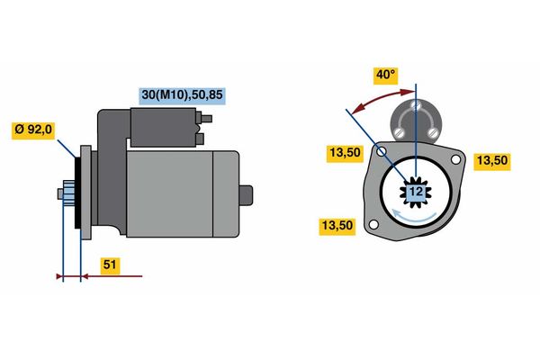 Bosch Starter 0 001 241 021