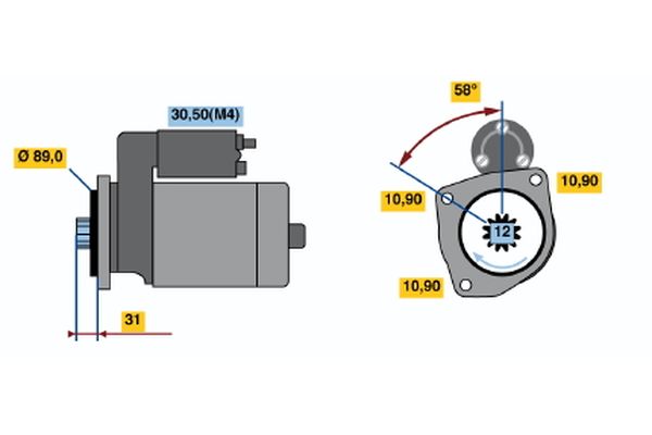 Bosch Starter 0 001 241 023