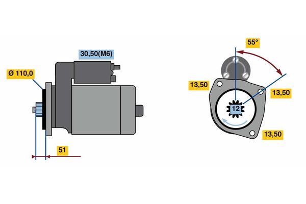 Bosch Starter 0 001 241 119