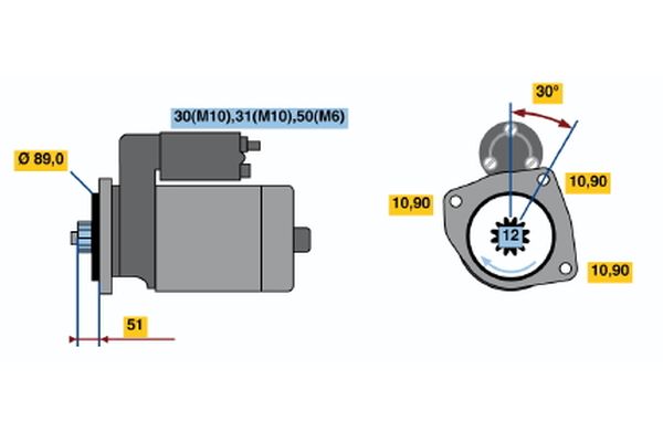 Bosch Starter 0 001 330 014