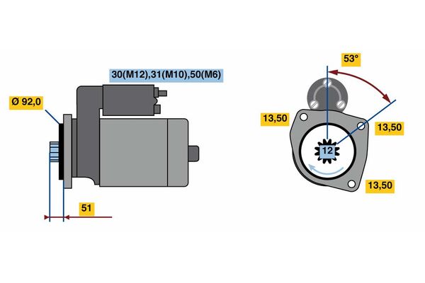 Bosch Starter 0 001 330 016