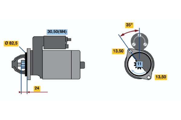 Bosch Starter 0 001 367 008