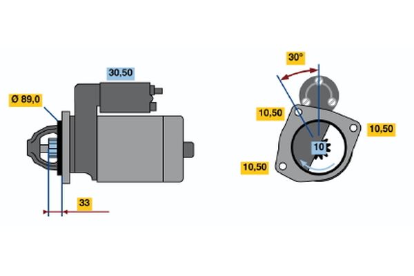 Starter Bosch 0 001 362 100