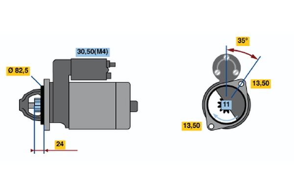 Bosch Starter 0 001 362 303