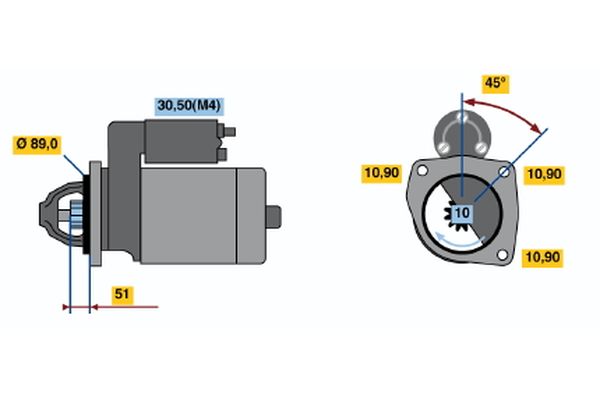 Bosch Starter 0 001 362 332