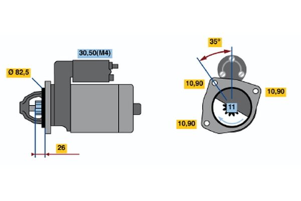 Bosch Starter 0 001 362 701