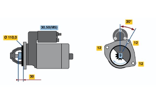 Bosch Starter 0 001 363 122