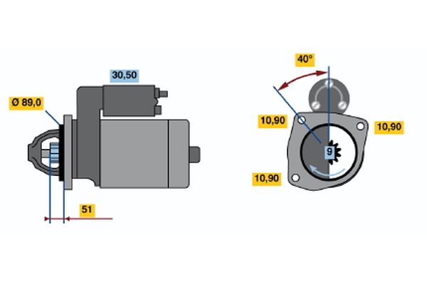 Bosch Starter 0 001 367 039