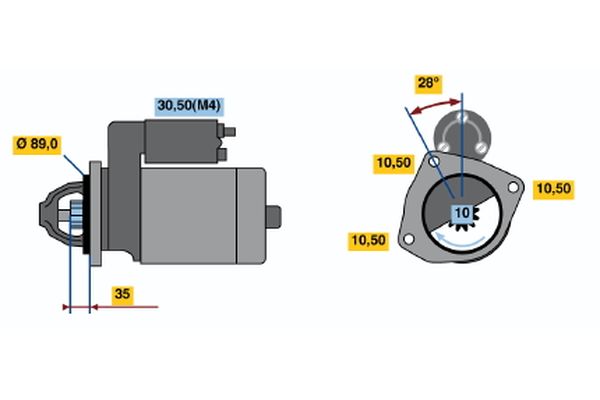 Starter Bosch 0 001 367 071