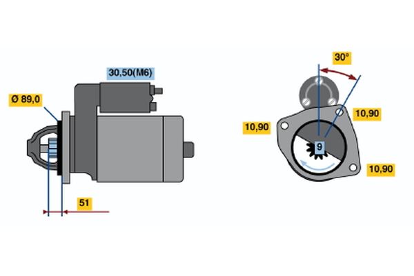 Bosch Starter 0 001 367 303