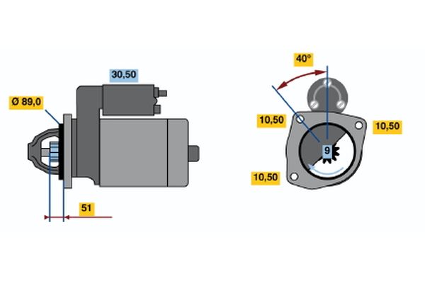 Bosch Starter 0 001 368 028