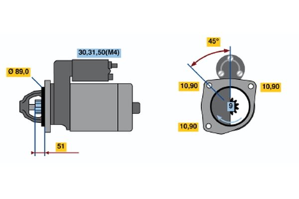 Bosch Starter 0 001 368 302