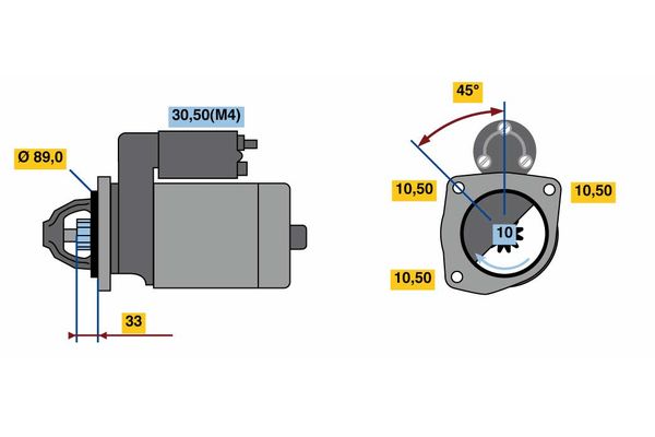 Bosch Starter 0 001 369 106