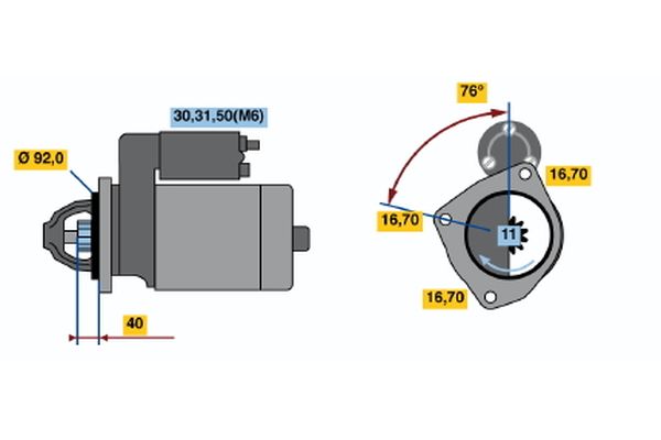 Bosch Starter 0 001 371 009