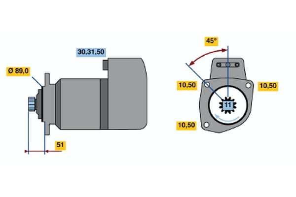 Bosch Starter 0 001 416 009