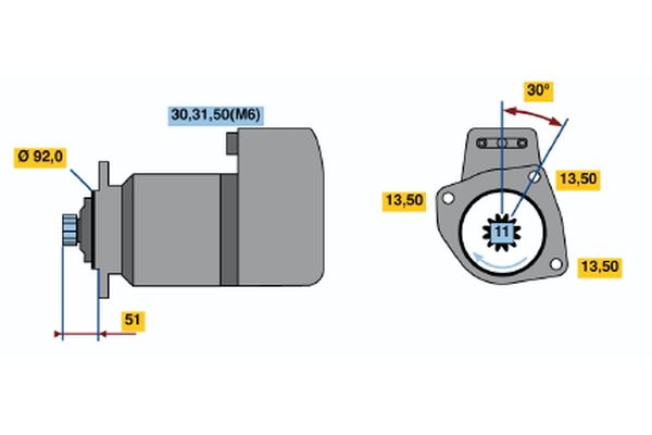 Bosch Starter 0 001 416 052