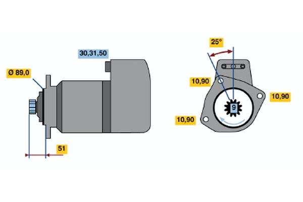 Starter Bosch 0 001 416 026