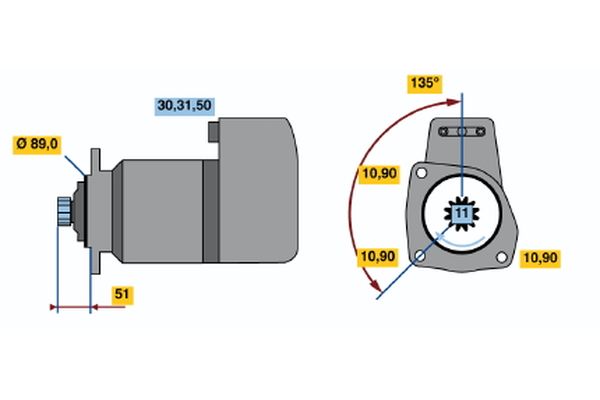 Bosch Starter 0 001 416 035