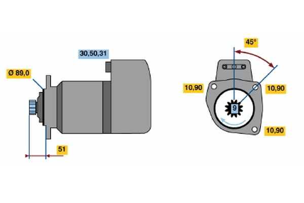 Bosch Starter 0 001 417 058