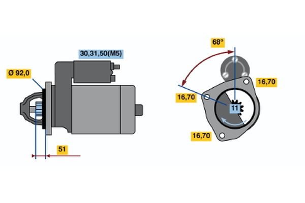 Bosch Starter 0 001 420 011