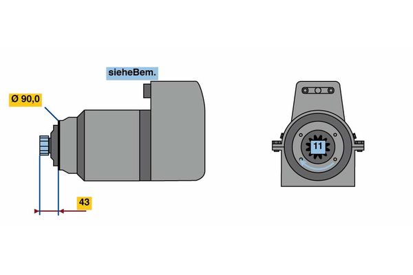 Bosch Starter 0 001 614 001