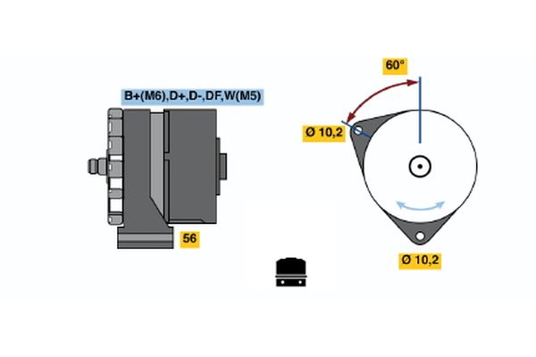 Bosch Alternator/Dynamo 0 120 450 015