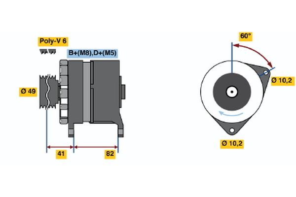 Alternator/Dynamo Bosch 0 120 468 005