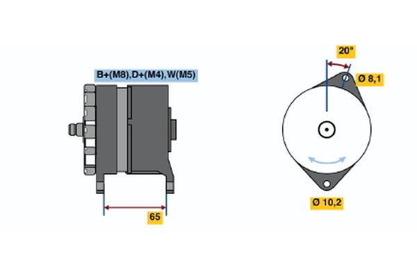 Alternator/Dynamo Bosch 0 120 468 154