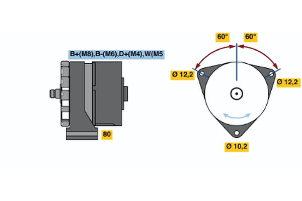 Bosch Alternator/Dynamo 0 120 469 036