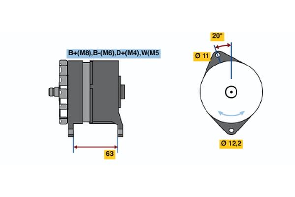 Bosch Alternator/Dynamo 0 120 469 024