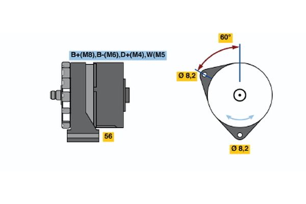 Alternator/Dynamo Bosch 0 120 469 043