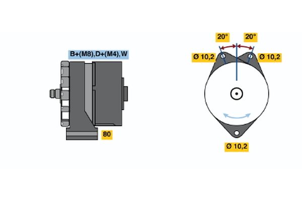 Bosch Alternator/Dynamo 0 120 469 562