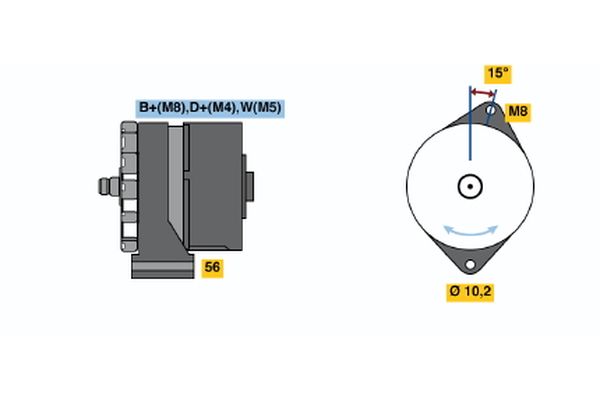 Alternator/Dynamo Bosch 0 120 469 850