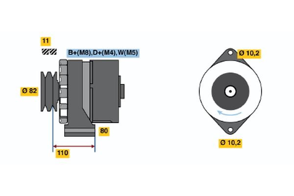 Bosch Alternator/Dynamo 0 120 469 959