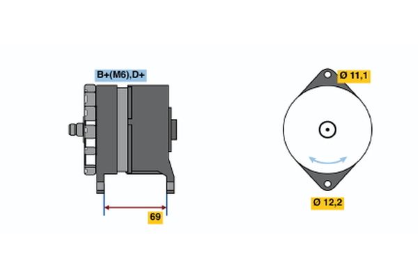 Bosch Alternator/Dynamo 0 120 484 009