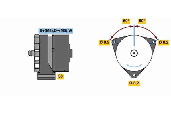 Bosch Alternator/Dynamo 0 120 488 138