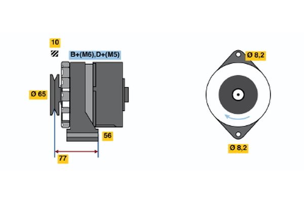 Alternator/Dynamo Bosch 0 120 488 159