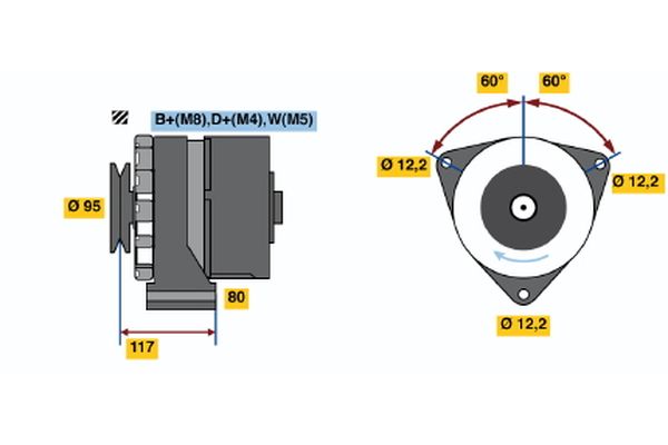 Bosch Alternator/Dynamo 0 120 488 282