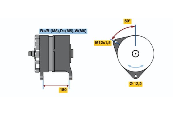 Alternator/Dynamo Bosch 0 986 034 610