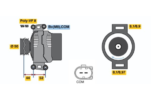 Bosch Alternator/Dynamo 0 121 813 005