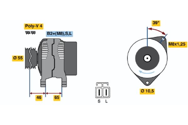 Bosch Alternator/Dynamo 0 124 325 010