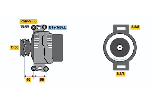Bosch Alternator/Dynamo 0 124 325 093