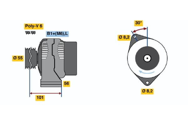 Bosch Alternator/Dynamo 0 124 325 089