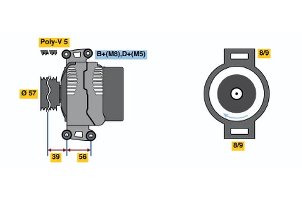 Bosch Alternator/Dynamo 0 124 425 036