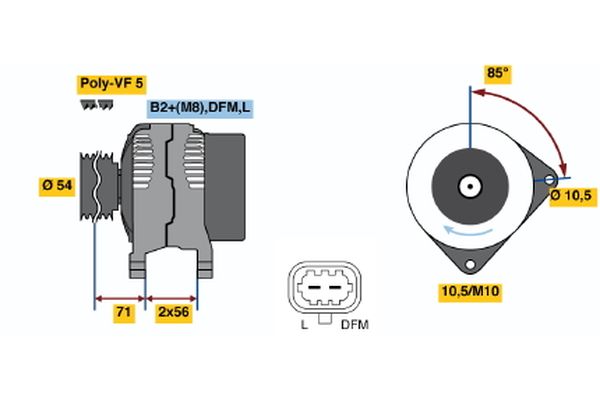 Bosch Alternator/Dynamo 0 124 425 060