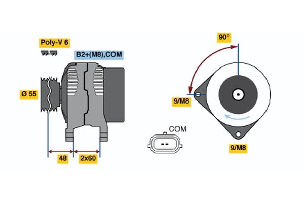 Bosch Alternator/Dynamo 0 124 425 070