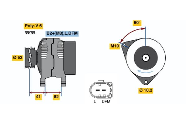 Bosch Alternator/Dynamo 0 124 515 042